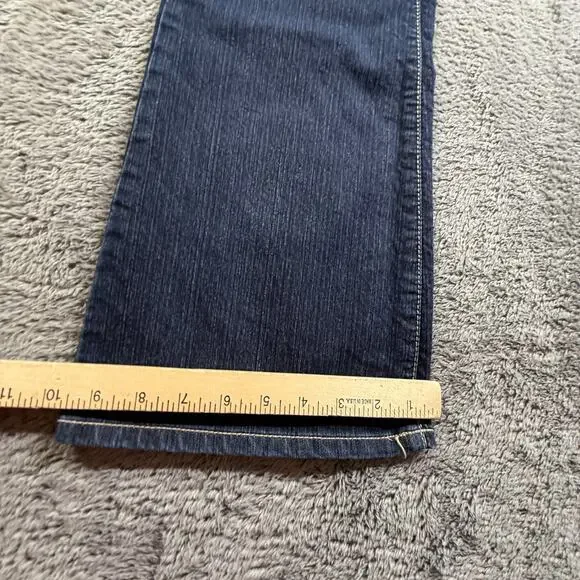 Calvin Klein Jeans Womens Sz 4 Flare Dark Wash Denim Y2K Vintage Low Rise - Picture 7 of 9